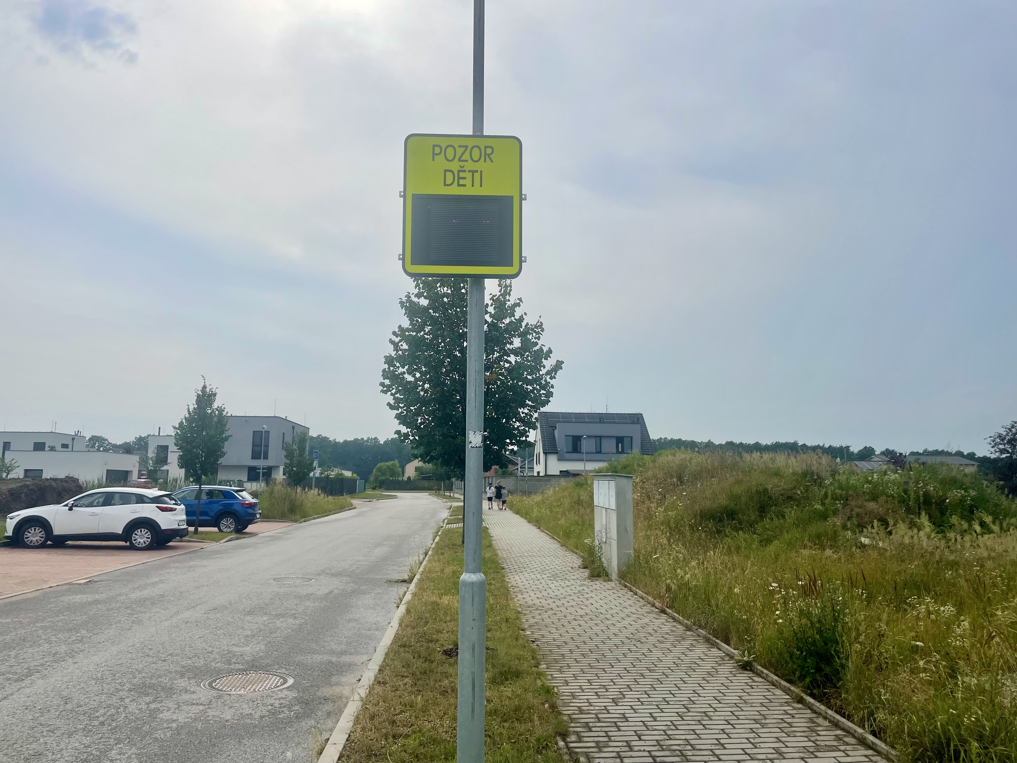 Osazení radaru v ulici Polní