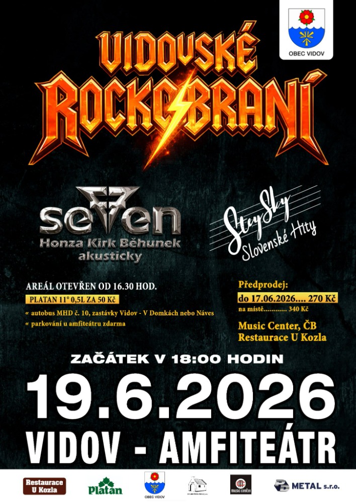 Pozvánka do Vidova - rockový koncert
